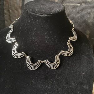 Silver retro necklace